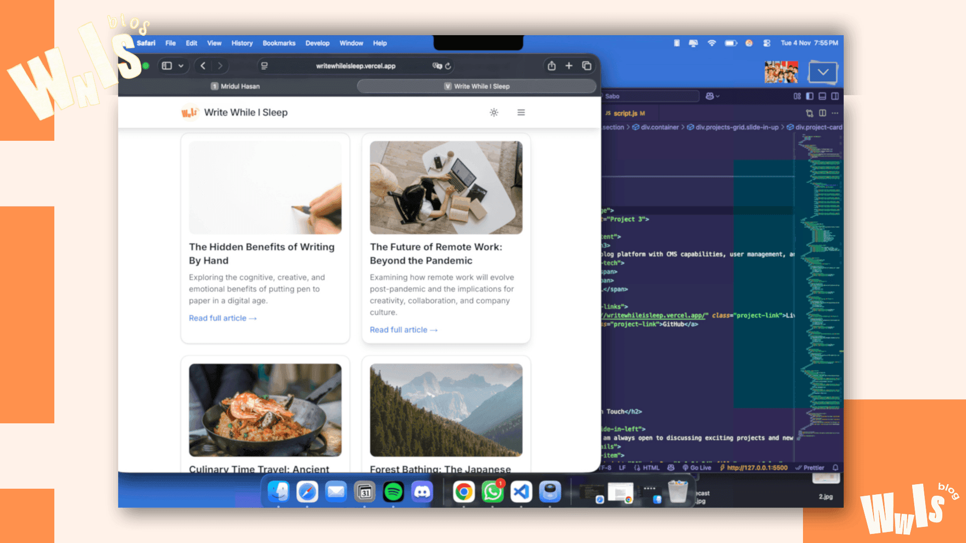 How I Built This Website While Mostly Asleep (Crying :D)
