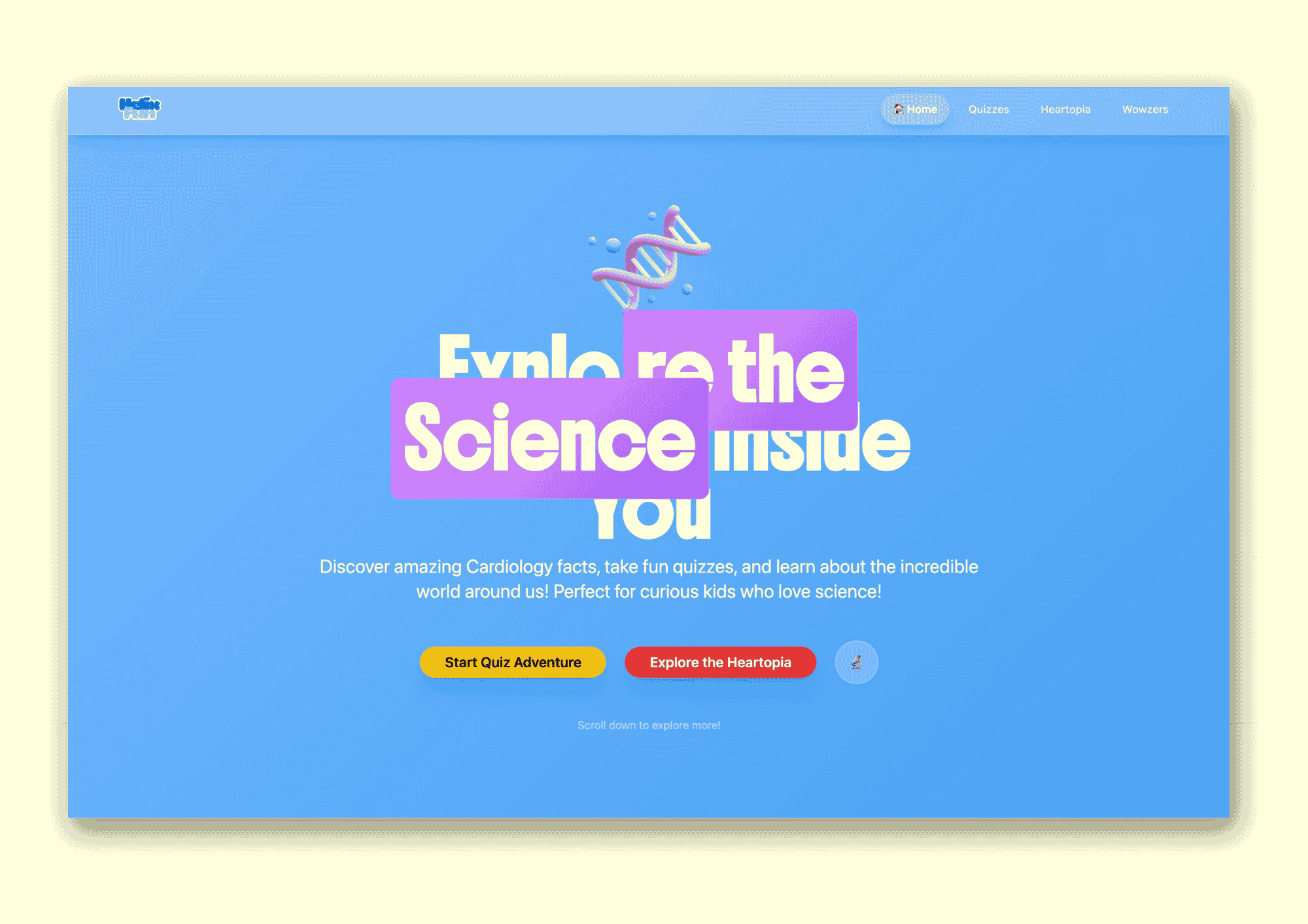 The HelixFun homepage