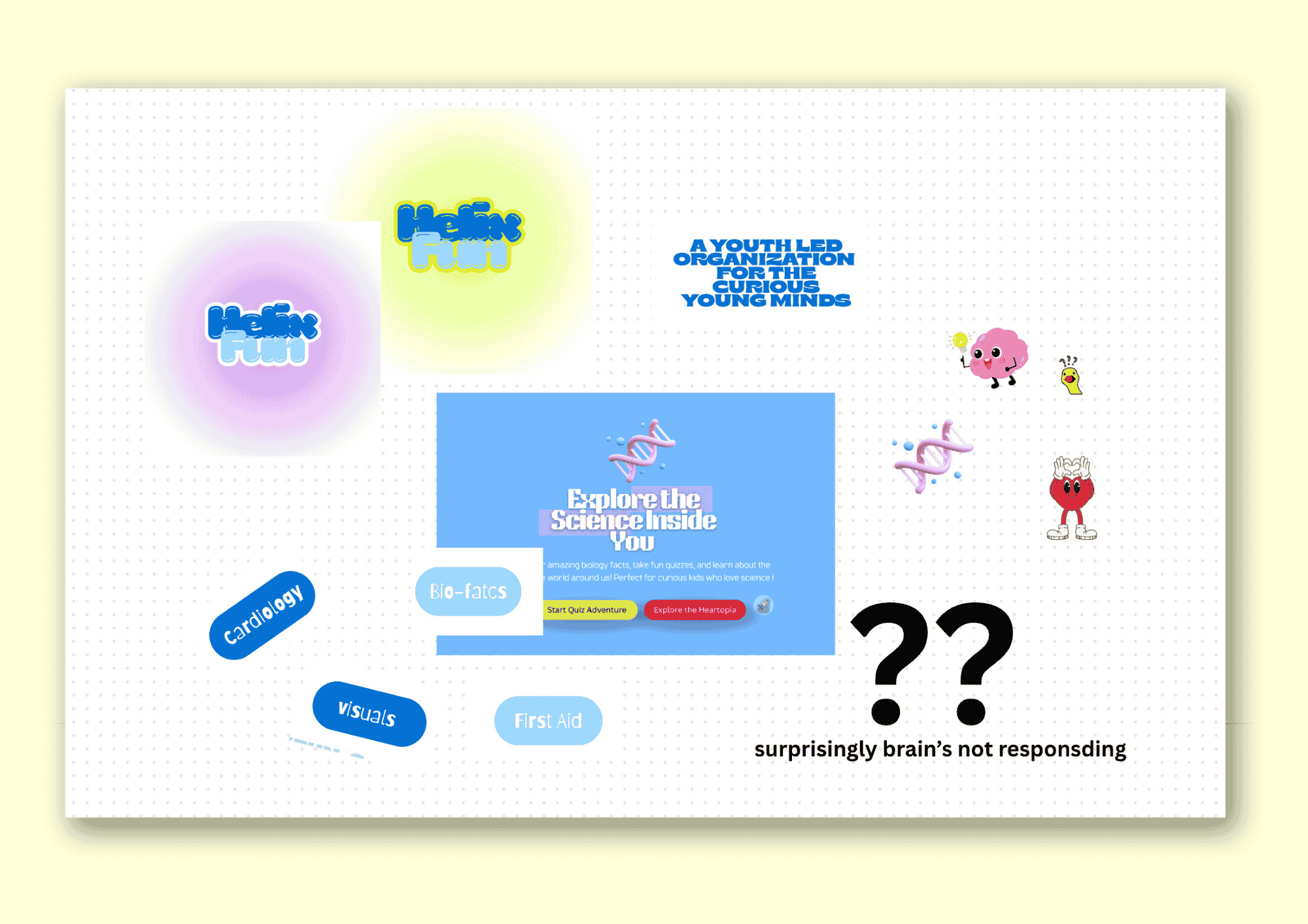 The initial HelixFun planning board